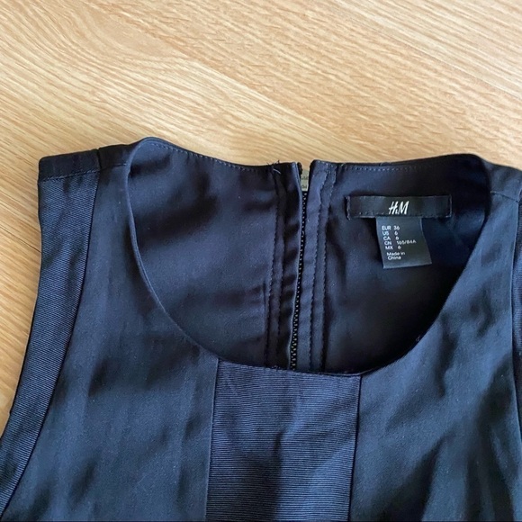H&M Black Sheath Midi Dress Women’s 6 - Picture 4 of 9